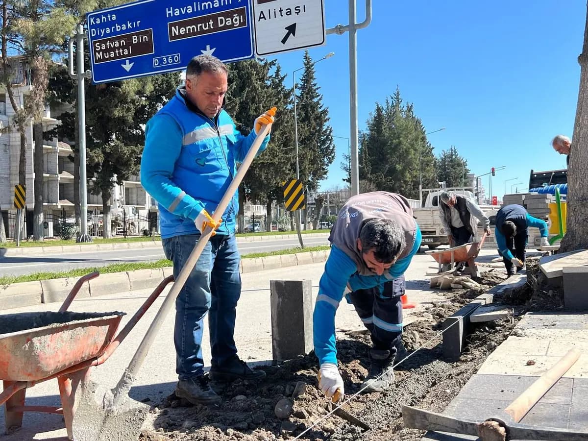 Adıyaman’da Kaldırımlar Yenileniyor — 2