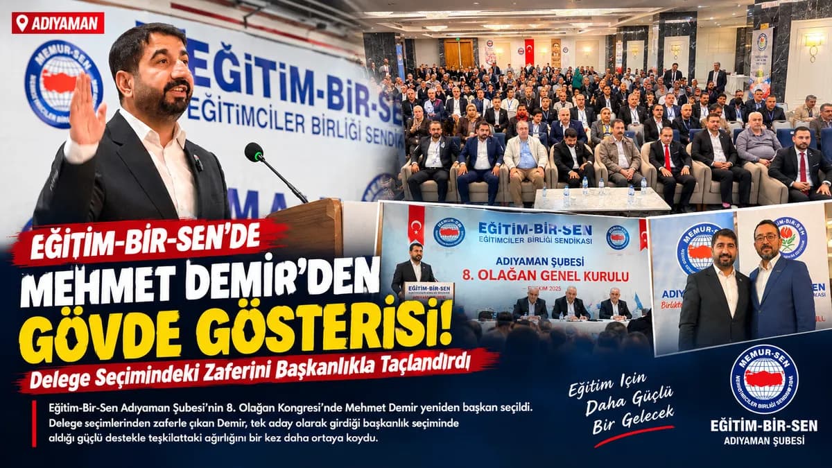 Mehmet Demir’den Gövde Gösterisi! Delege Seçimindeki Zaferini Başkanlıkla Taçlandırdı