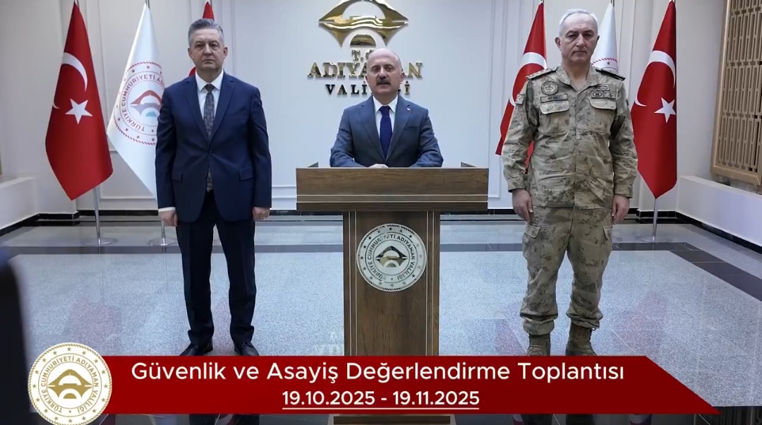 Adıyaman Valiliği 1 Aylık Güvenlik ve Asayiş Değerlendirme Toplantısı Yapıldı